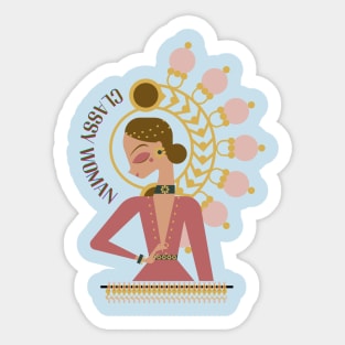 Classy Woman Sticker